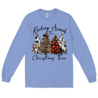 Colony Blue rocking around the christmas tree Long Sleeve Tee - CowGirlArtShop