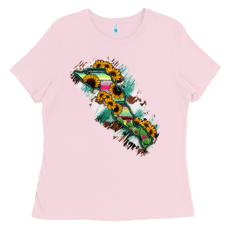 Baja California Sur State Of Mexico Map Ladies Tee by RanaPortraitStore | Teevron