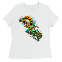 White Baja California Sur State Of Mexico Map Ladies Tee - RanaPortraitStore