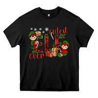 Black Cutest Elf Ever Christmas Heavy Core Tee - BundleAndBundleShop
