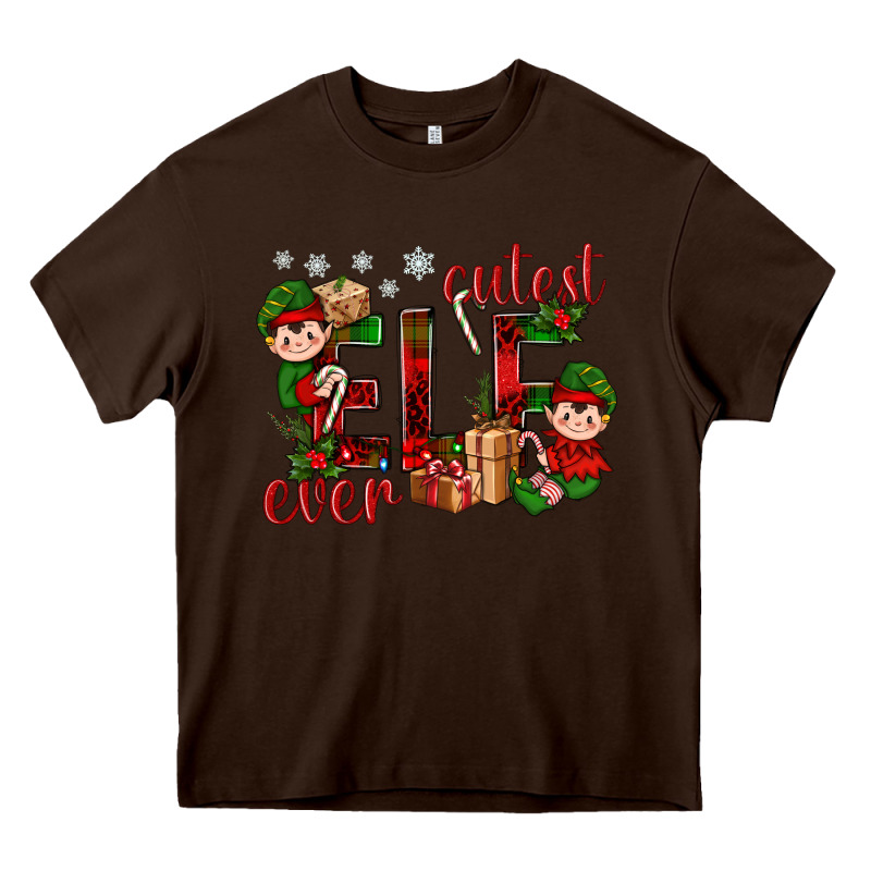 Cutest Elf Ever Christmas Heavy Core Tee by BundleAndBundleShop | Teevron