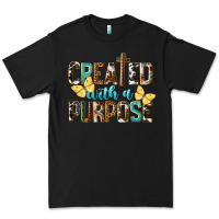 Black Created With A Purpose Premium Tee - LillyAllenDesigns