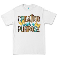 White Created With A Purpose Premium Tee - LillyAllenDesigns