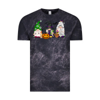 Cloud Black Halloween gnomes Vintage Tee - NancyCooperArtShop