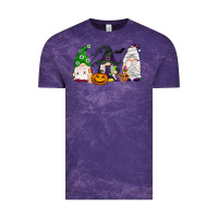 Cloud Purple Halloween gnomes Vintage Tee - NancyCooperArtShop