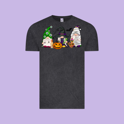 Halloween Gnomes Vintage Tee Designed By Nancycooperartshop