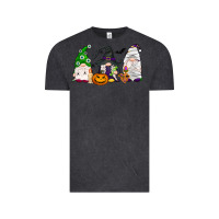 Vintage Black Halloween gnomes Vintage Tee - NancyCooperArtShop