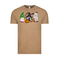 Vintage Coffee Halloween gnomes Vintage Tee - NancyCooperArtShop