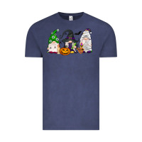 Vintage Denim Halloween gnomes Vintage Tee - NancyCooperArtShop