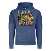 Vintage Denim Boy Mama western cactus Cowboy Vintage Hoodie - HowdyJamesFarm