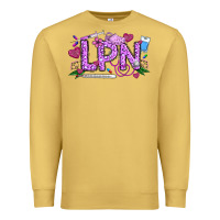 Antique Gold Valentine LPN Premium Sweatshirt - CowhideDigitalArt