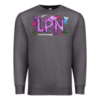 Charcoal Heather Valentine LPN Premium Sweatshirt - CowhideDigitalArt
