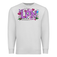 Dove Grey Valentine LPN Premium Sweatshirt - CowhideDigitalArt