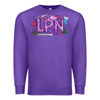 Purple Valentine LPN Premium Sweatshirt - CowhideDigitalArt