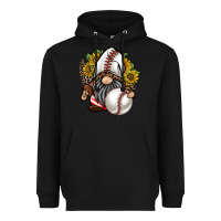 Black baseball gnome Heavyweight Hoodie - RacoonDesign