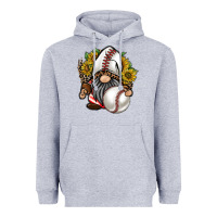 Heather Grey baseball gnome Heavyweight Hoodie - RacoonDesign