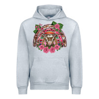 Heather Grey pink floral baby goat rainbow Urban Hoodie - BarkalooDesign