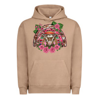 Pigment Burro pink floral baby goat rainbow Urban Hoodie - BarkalooDesign