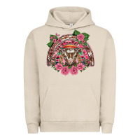 Pigment French Oak pink floral baby goat rainbow Urban Hoodie - BarkalooDesign