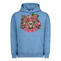 Pigment Pebble Blue pink floral baby goat rainbow Urban Hoodie - BarkalooDesign