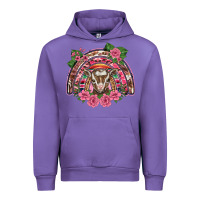 Tulip pink floral baby goat rainbow Urban Hoodie - BarkalooDesign