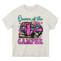 Cream queen of the camper Heavy Core Tee - JahusDesignShop