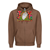 Chestnut joy to the world Zipper Hoodie - CowhideDigitalArt