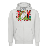 Joy To The World Zipper Hoodie | Teevron