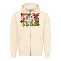 Sandshell joy to the world Zipper Hoodie - CowhideDigitalArt