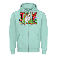 Seafoam joy to the world Zipper Hoodie - CowhideDigitalArt