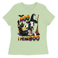 Matcha Moo I Mean Boo Holstein Cow Ladies Tee - LillyAllenDesigns