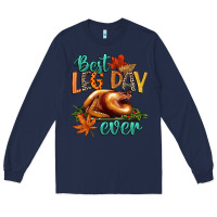 Navy best leg day ever Long Sleeve Tee - CowGirlArtShop