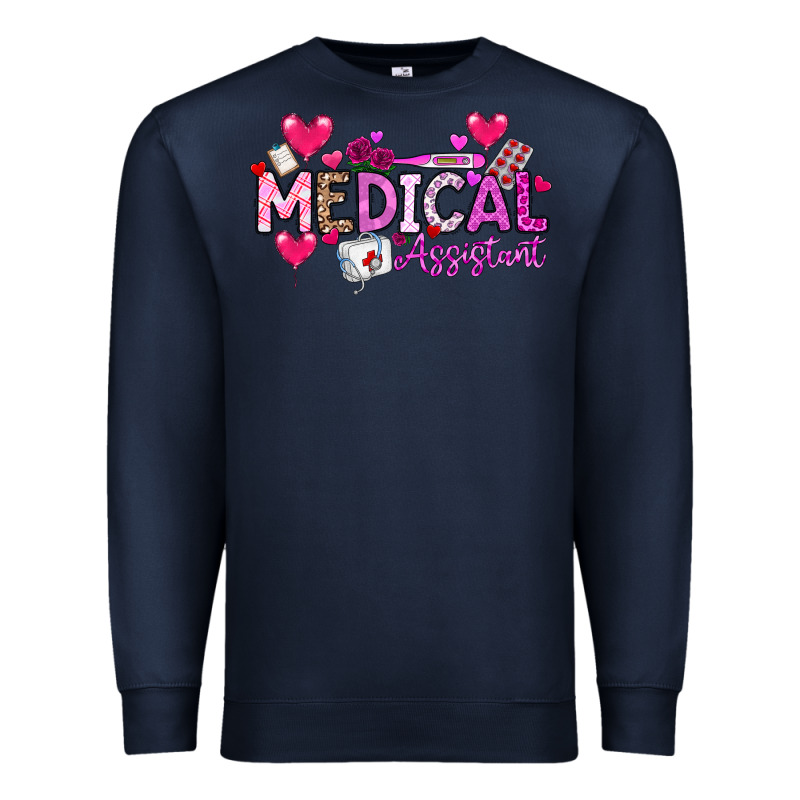 Valentine Medical Assistant Premium Sweatshirt by CowhideDigitalArt | Teevron