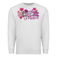 Oatmeal Heather Valentine Medical Assistant Premium Sweatshirt - CowhideDigitalArt