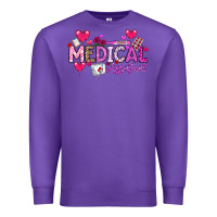 Purple Valentine Medical Assistant Premium Sweatshirt - CowhideDigitalArt