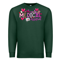 Sports Green Valentine Medical Assistant Premium Sweatshirt - CowhideDigitalArt
