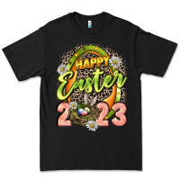 Black Happy Easter 2023 Premium Tee - LillyAllenDesigns