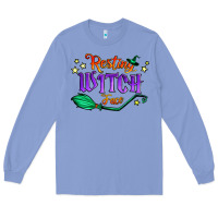 Colony Blue resting witch face Long Sleeve Tee - Jasminsmagicworld