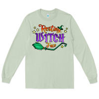 Matcha resting witch face Long Sleeve Tee - Jasminsmagicworld