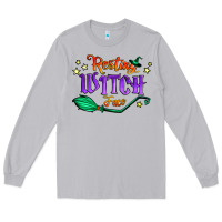 Moon Dust resting witch face Long Sleeve Tee - Jasminsmagicworld
