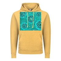 Vintage Mustard glitter turquoise Vintage Hoodie - TumblerDesignByShophia
