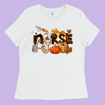 Fall Nurse Ladies Tee Designed By Lillyallendesigns