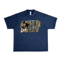 Navy Yee haw Cowboy western Urban Heavy Tee - HowdyJamesFarm
