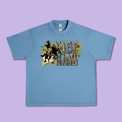 Yee Haw Cowboy Western Urban Heavy Tee Designed By Howdyjamesfarm