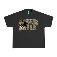 Pigment Black Yee haw Cowboy western Urban Heavy Tee - HowdyJamesFarm