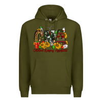 Army Green christmas cna certified nursing assistant Premium Hoodie - FaDigitalArtStudio