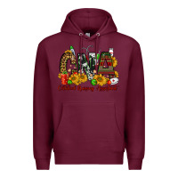 Burgundy christmas cna certified nursing assistant Premium Hoodie - FaDigitalArtStudio