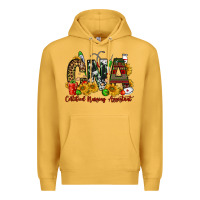Mustard christmas cna certified nursing assistant Premium Hoodie - FaDigitalArtStudio