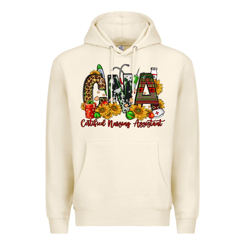 Christmas Cna Certified Nursing Assistant Premium Hoodie by FaDigitalArtStudio | Teevron