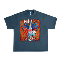 Midnight Navy just here for the ice Urban Heavy Tee - JahusDesignShop